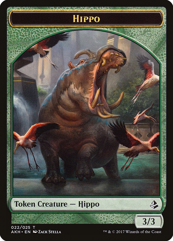 Hippo Token [Amonkhet Tokens] | Impulse Games and Hobbies