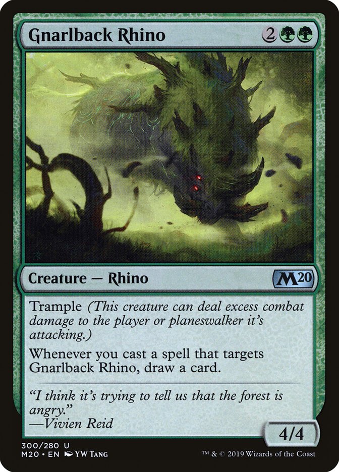Gnarlback Rhino [Core Set 2020] | Impulse Games and Hobbies