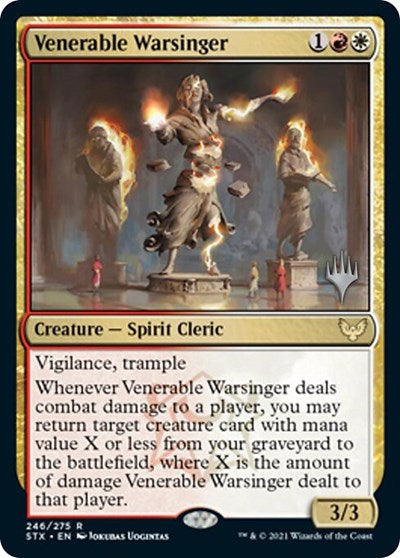 Venerable Warsinger (Promo Pack) [Strixhaven: School of Mages Promos] | Impulse Games and Hobbies