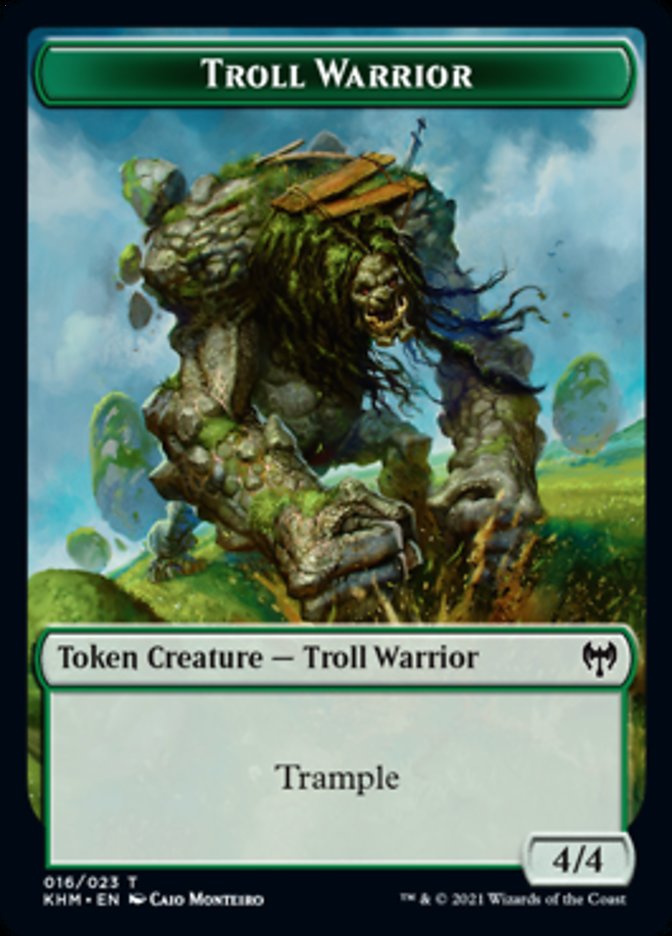 Troll Warrior Token [Kaldheim Tokens] | Impulse Games and Hobbies