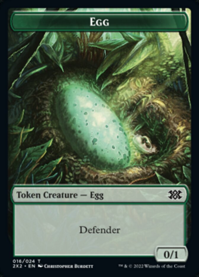 Egg // Soldier Double-sided Token [Double Masters 2022 Tokens] | Impulse Games and Hobbies