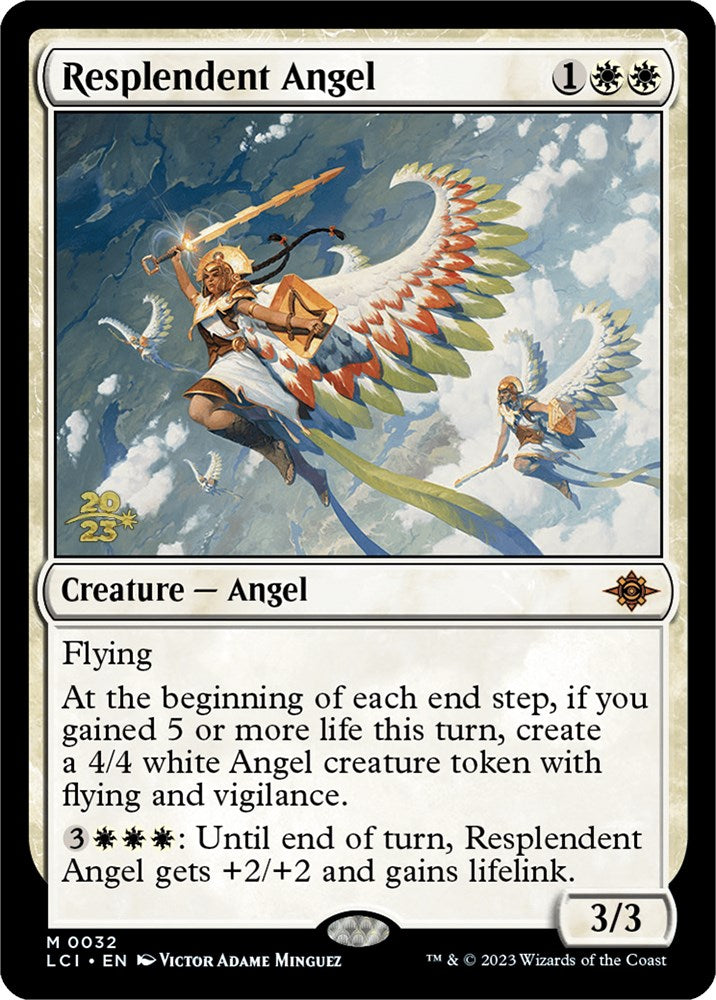 Resplendent Angel (LCI) [The Lost Caverns of Ixalan Prerelease Cards] | Impulse Games and Hobbies