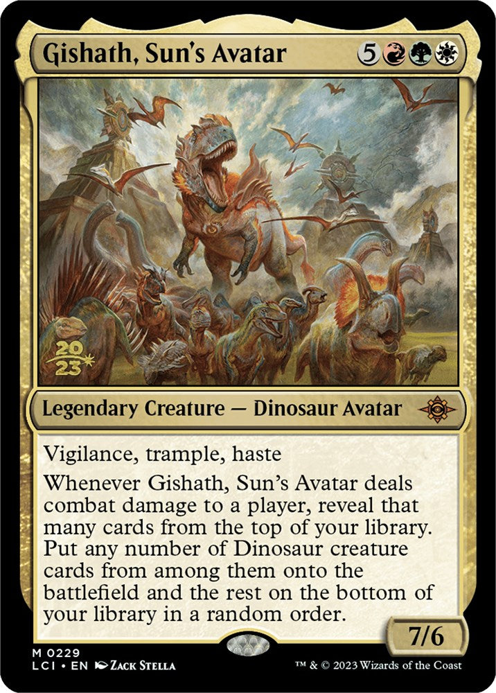 Gishath, Sun's Avatar (LCI) [The Lost Caverns of Ixalan Prerelease Cards] | Impulse Games and Hobbies