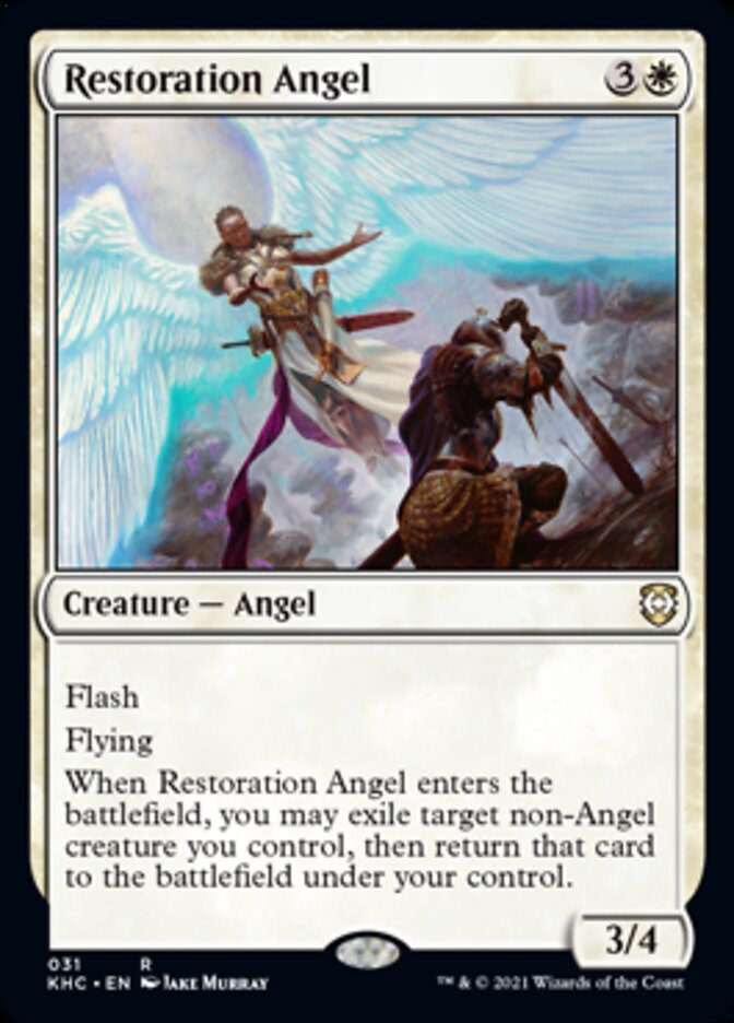 Restoration Angel [Kaldheim Commander] | Impulse Games and Hobbies