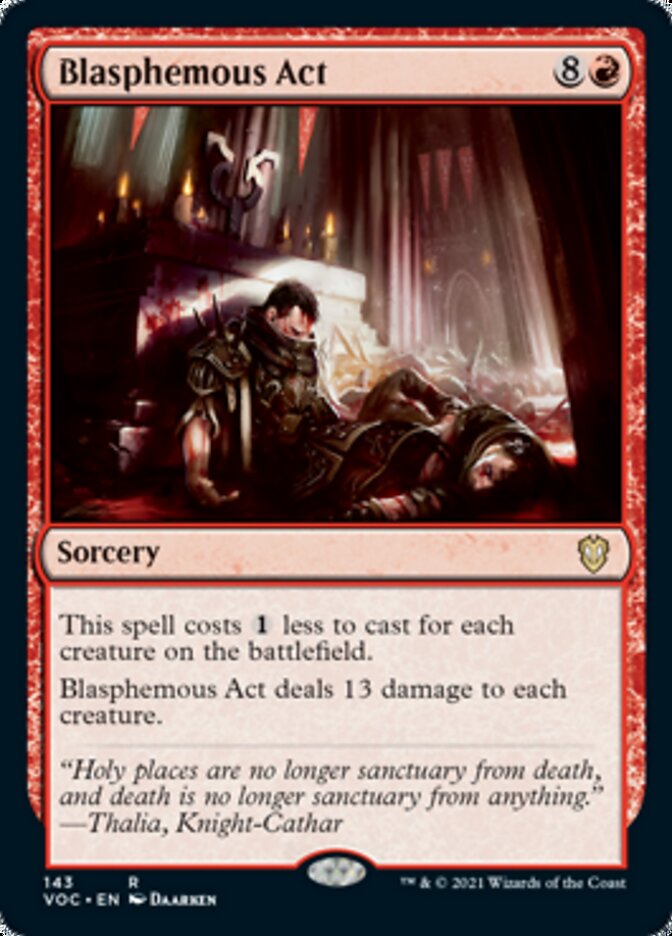 Blasphemous Act [Innistrad: Crimson Vow Commander] | Impulse Games and Hobbies