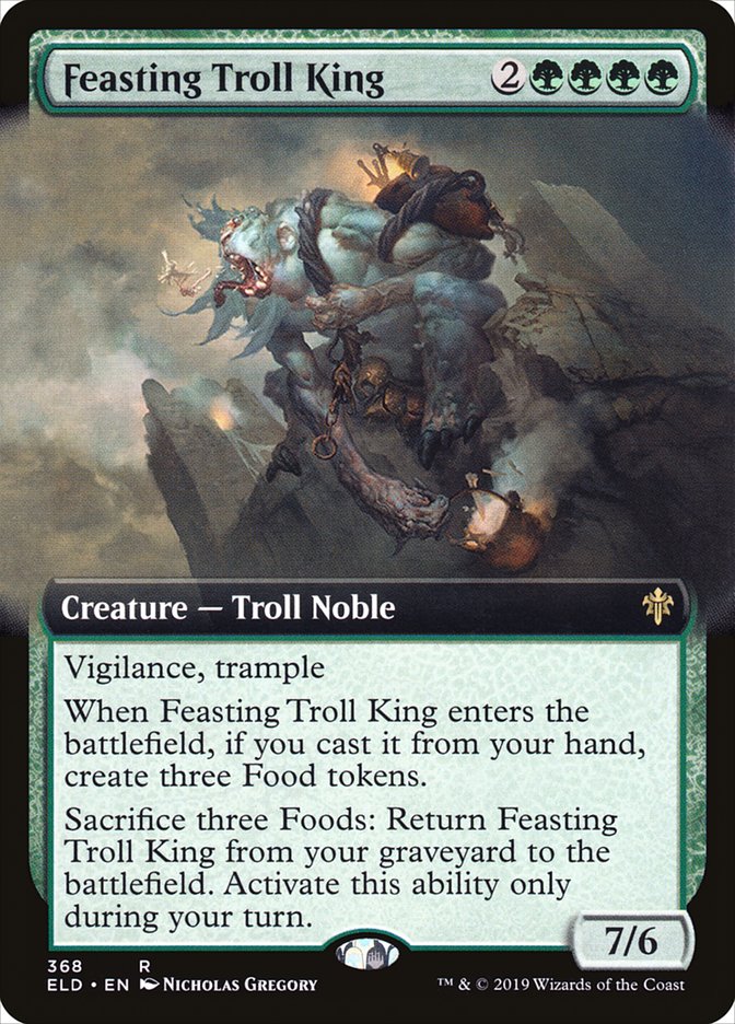 Feasting Troll King (Extended Art) [Throne of Eldraine] | Impulse Games and Hobbies