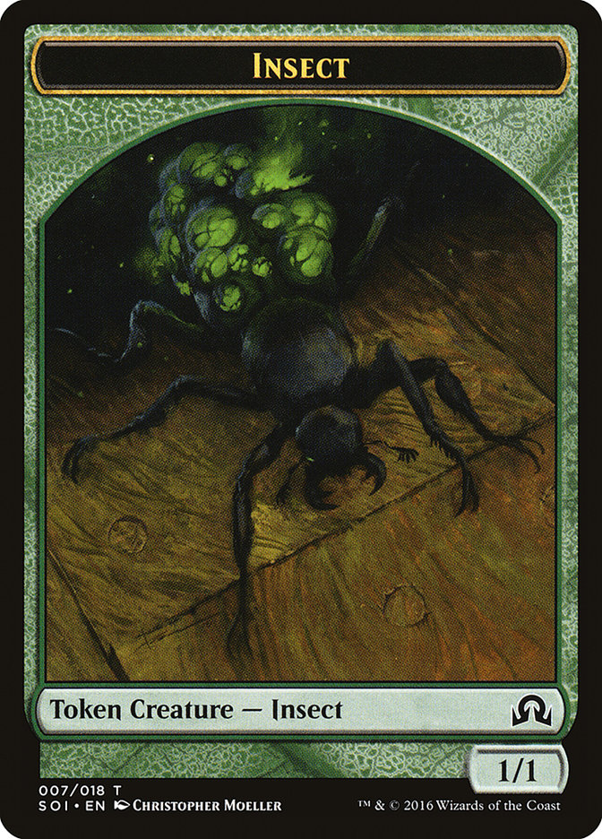 Insect Token [Shadows over Innistrad Tokens] | Impulse Games and Hobbies