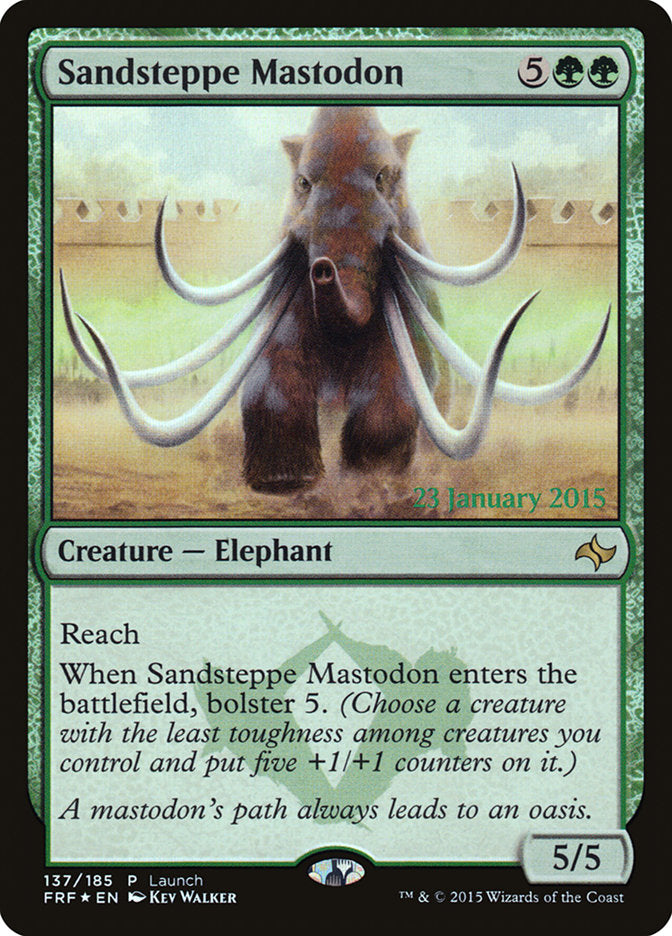 Sandsteppe Mastodon (Launch) [Fate Reforged Prerelease Promos] | Impulse Games and Hobbies