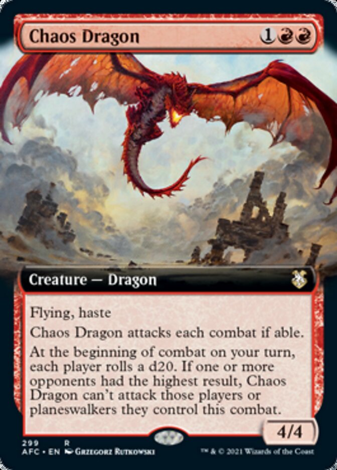 Chaos Dragon (Extended) [Dungeons & Dragons: Adventures in the Forgotten Realms Commander] | Impulse Games and Hobbies