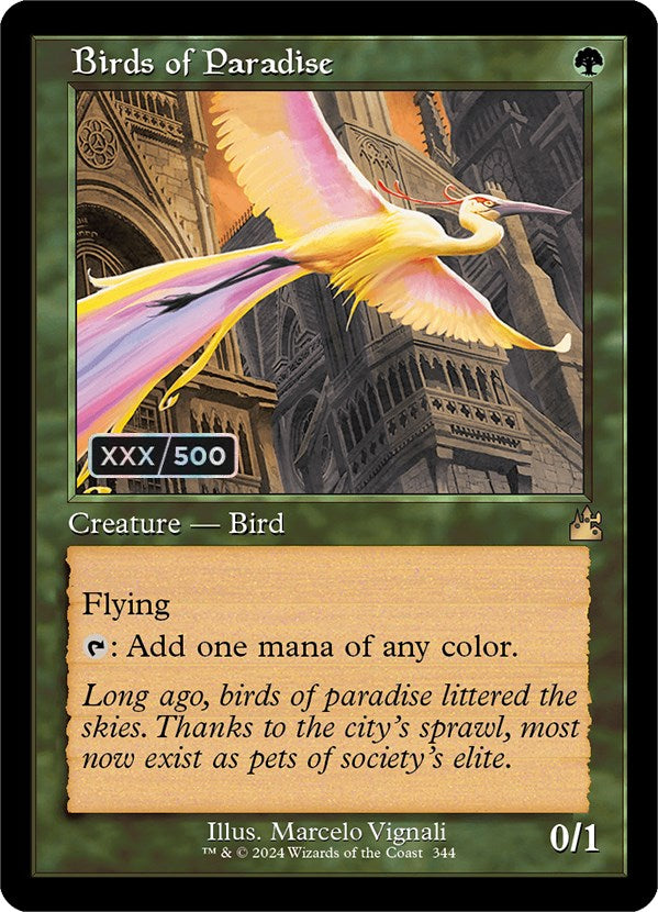 Birds of Paradise (Retro) (Serialized) [Ravnica Remastered] | Impulse Games and Hobbies