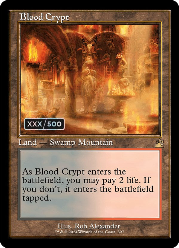 Blood Crypt (Retro) (Serialized) [Ravnica Remastered] | Impulse Games and Hobbies