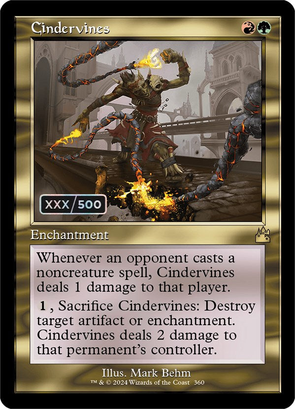 Cindervines (Retro) (Serialized) [Ravnica Remastered] | Impulse Games and Hobbies