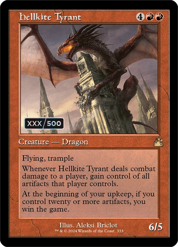 Hellkite Tyrant (Retro) (Serialized) [Ravnica Remastered] | Impulse Games and Hobbies