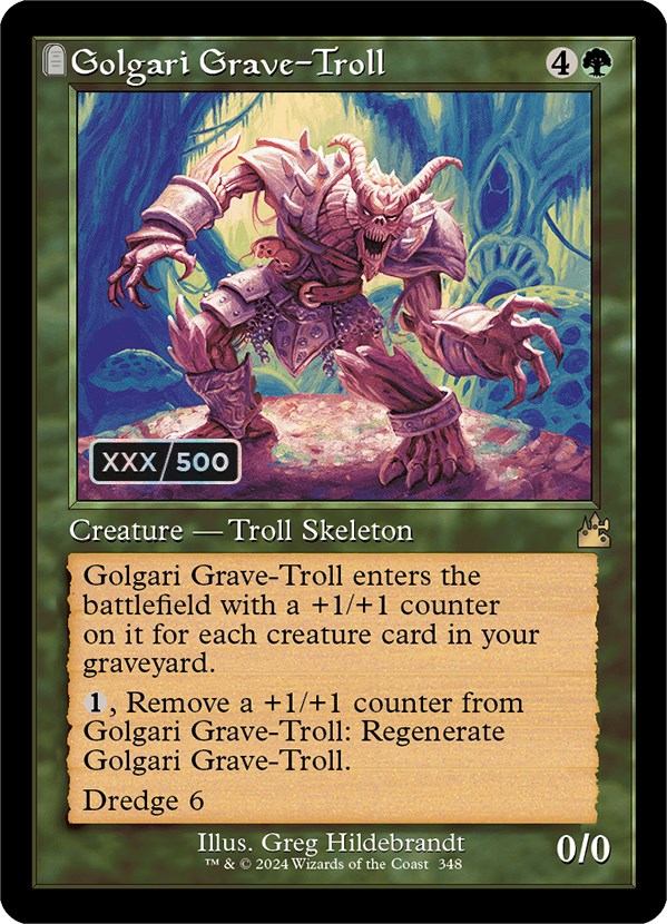 Golgari Grave-Troll (Retro) (Serialized) [Ravnica Remastered] | Impulse Games and Hobbies