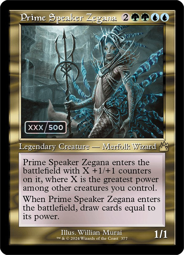 Prime Speaker Zegana (Retro) (Serialized) [Ravnica Remastered] | Impulse Games and Hobbies