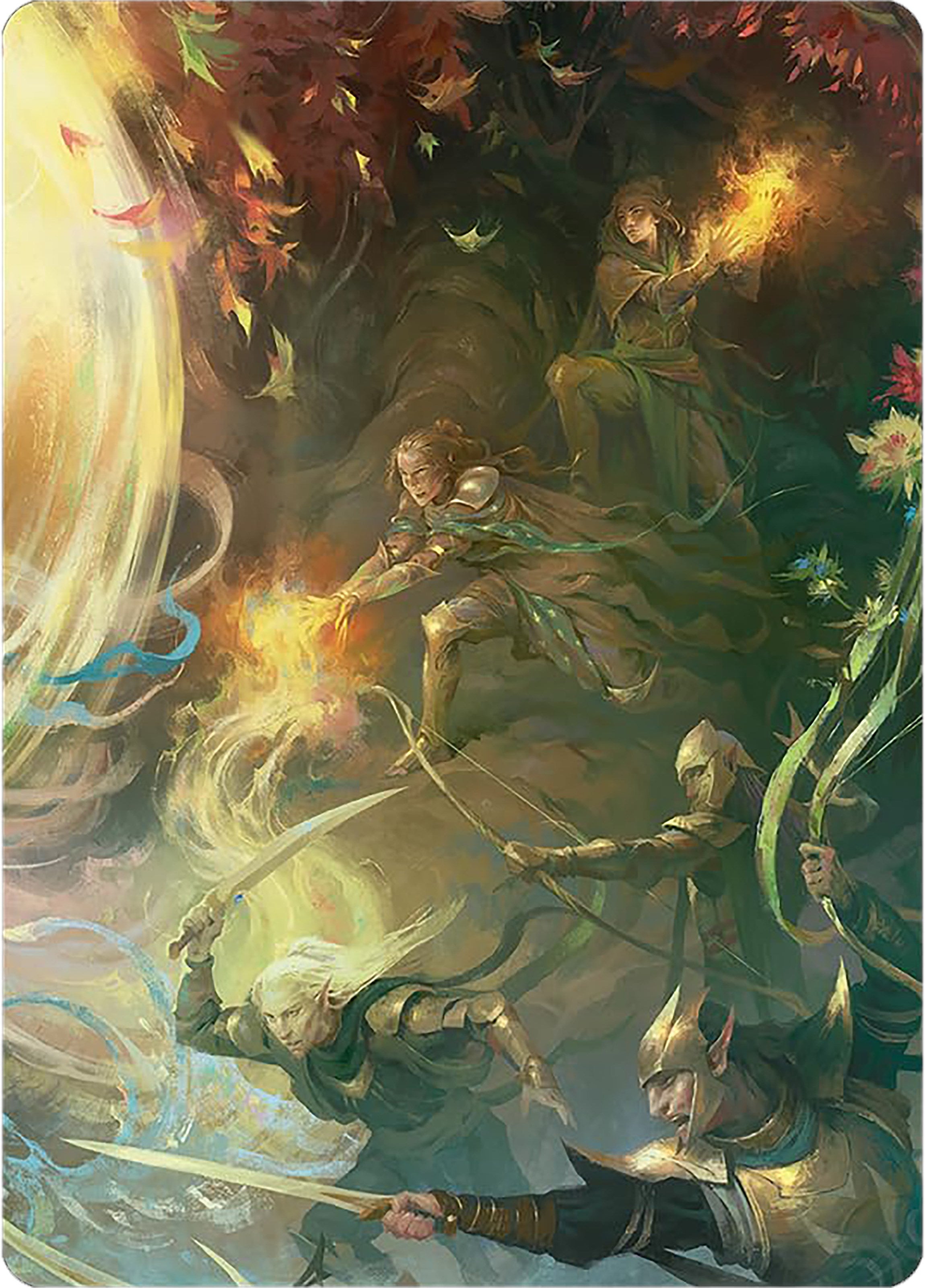 Rally the Galadhrim Art Card [The Lord of the Rings: Tales of Middle-earth Art Series] | Impulse Games and Hobbies