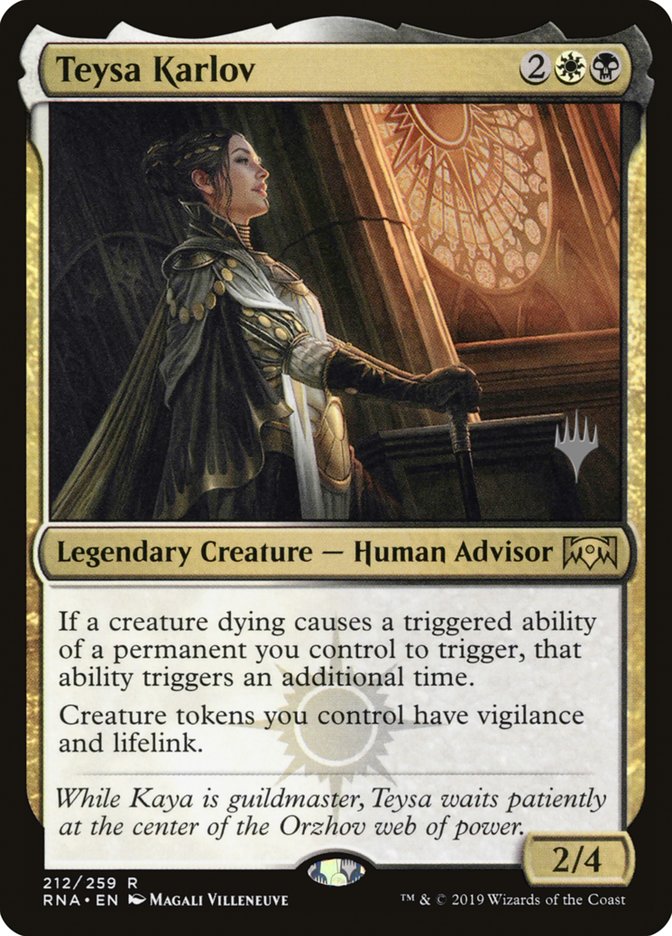 Teysa Karlov (Promo Pack) [Ravnica Allegiance Promos] | Impulse Games and Hobbies