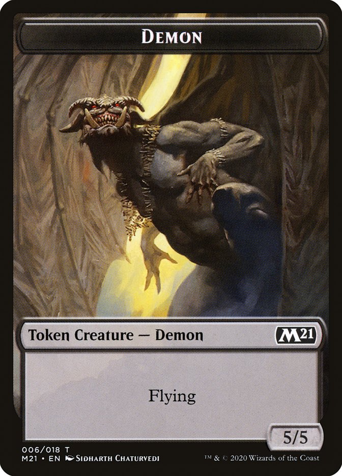 Demon Token [Core Set 2021 Tokens] | Impulse Games and Hobbies