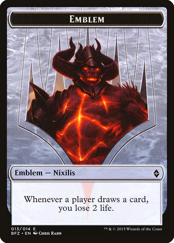 Ob Nixilis Reignited Emblem [Battle for Zendikar Tokens] | Impulse Games and Hobbies