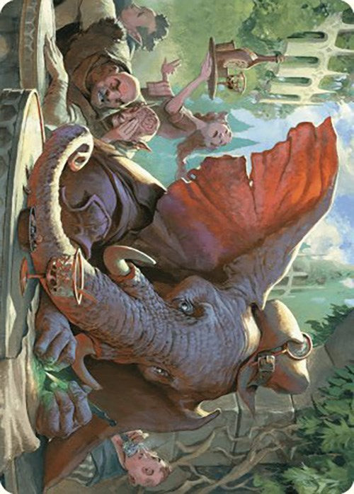 Loxodon Eavesdropper Art Card [Murders at Karlov Manor Art Series] | Impulse Games and Hobbies