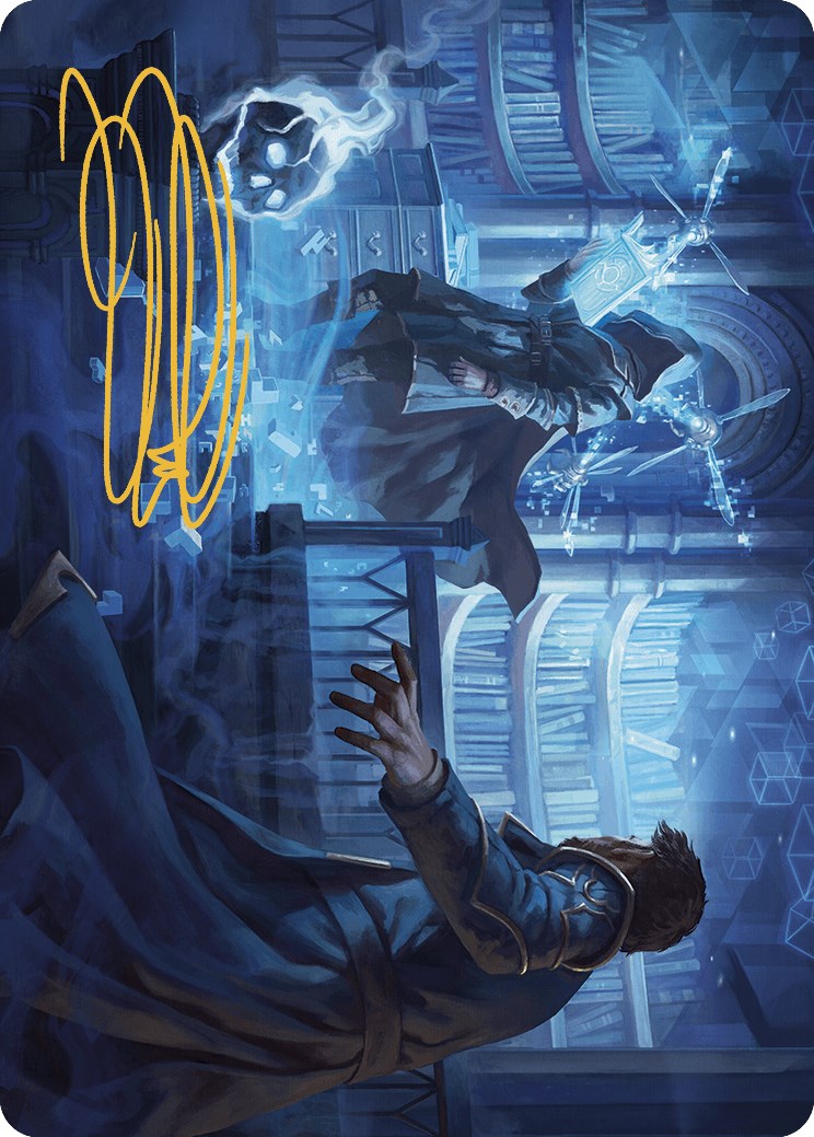 Intrude on the Mind Art Card (Gold-Stamped Signature) [Murders at Karlov Manor Art Series] | Impulse Games and Hobbies
