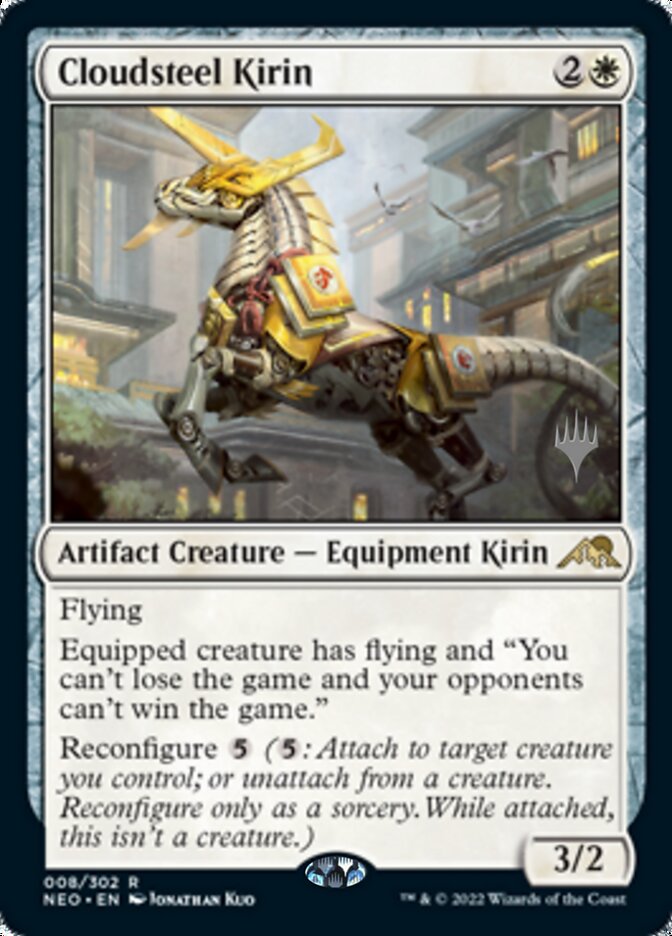 Cloudsteel Kirin (Promo Pack) [Kamigawa: Neon Dynasty Promos] | Impulse Games and Hobbies