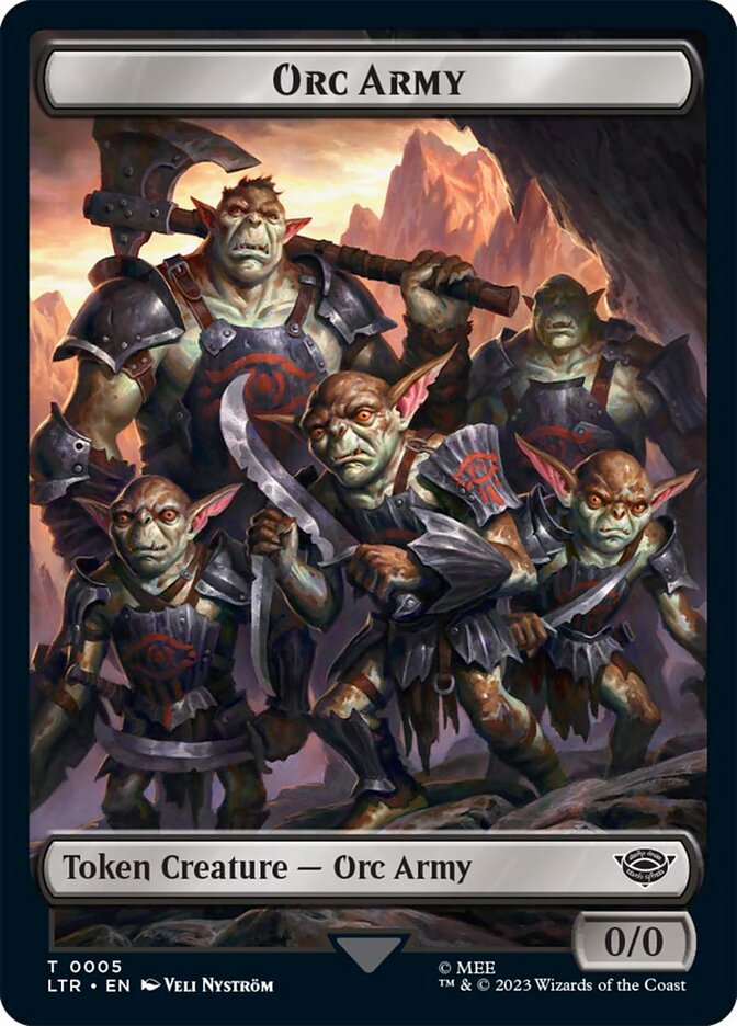 Orc Army Token (05) [The Lord of the Rings: Tales of Middle-Earth Tokens] | Impulse Games and Hobbies