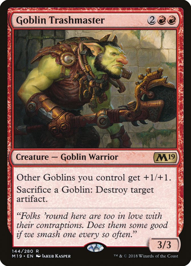 Goblin Trashmaster [Core Set 2019] | Impulse Games and Hobbies