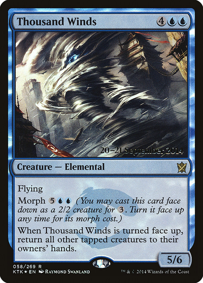 Thousand Winds [Khans of Tarkir Prerelease Promos] | Impulse Games and Hobbies