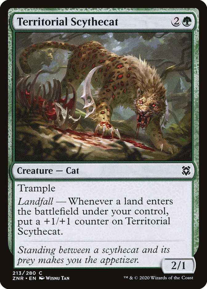 Territorial Scythecat [Zendikar Rising] | Impulse Games and Hobbies