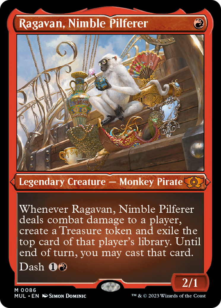 Ragavan, Nimble Pilferer (Foil Etched) [Multiverse Legends] | Impulse Games and Hobbies