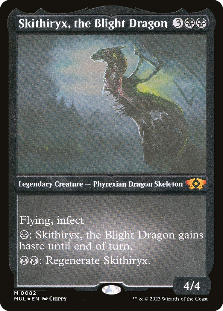 Skithiryx, the Blight Dragon (Foil Etched) [Multiverse Legends] | Impulse Games and Hobbies