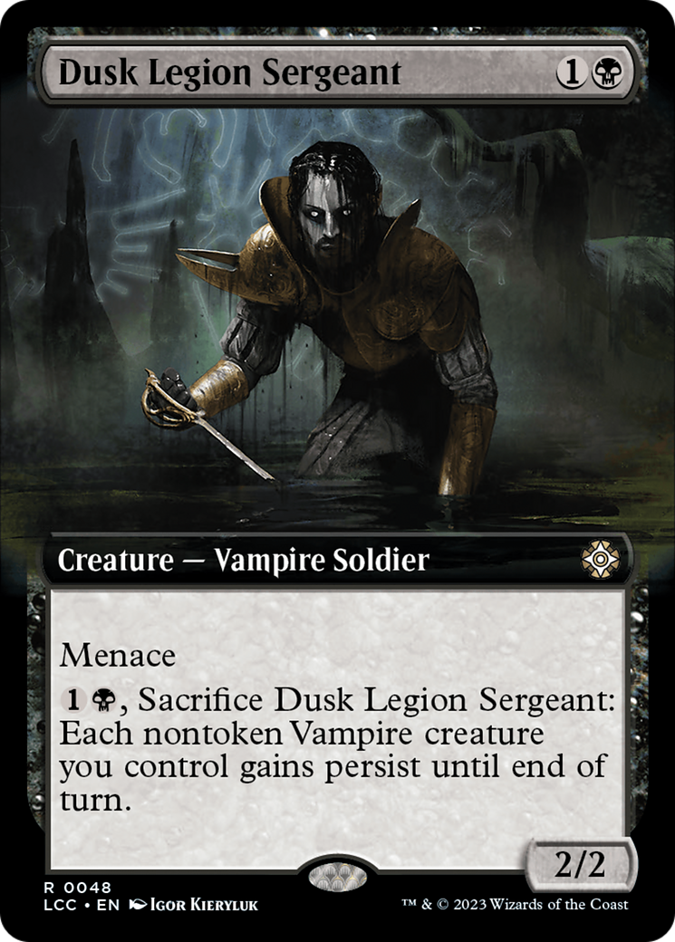 Dusk Legion Sergeant (Extended Art) [The Lost Caverns of Ixalan Commander] | Impulse Games and Hobbies