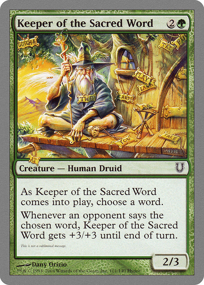 Keeper of the Sacred Word [Unhinged] | Impulse Games and Hobbies