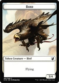 Bird (001) // Sculpture Double-sided Token [Commander 2019 Tokens] | Impulse Games and Hobbies
