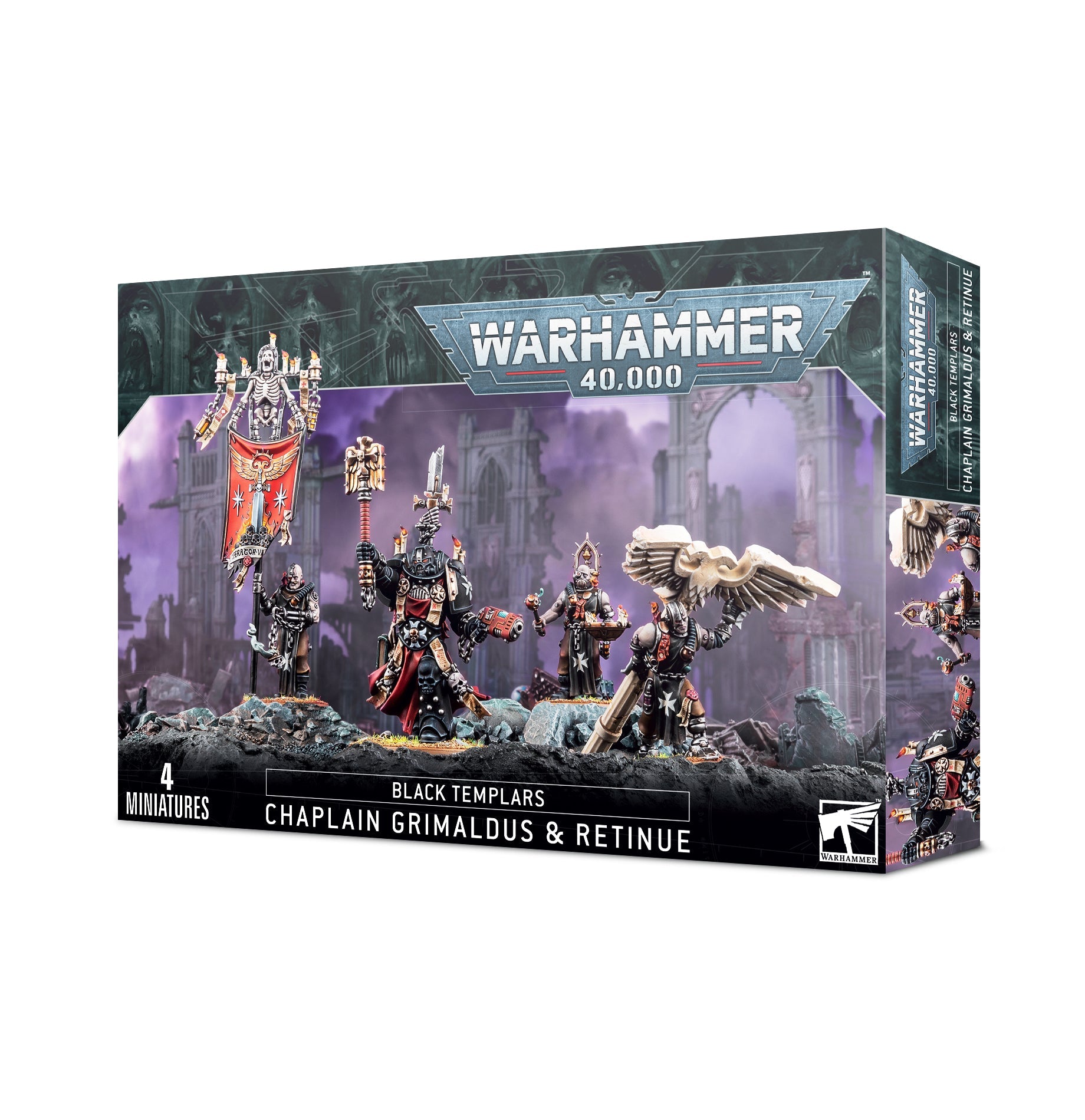 WH40K Black Templars: Chaplain Grimaldus & Retinue | Impulse Games and Hobbies