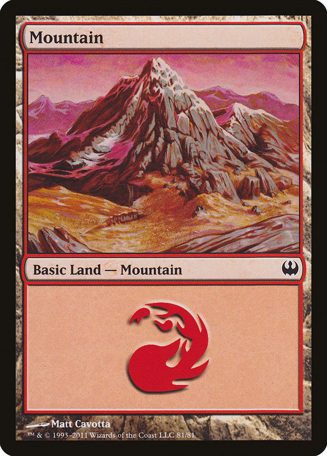 Mountain (81) [Duel Decks: Knights vs. Dragons] | Impulse Games and Hobbies