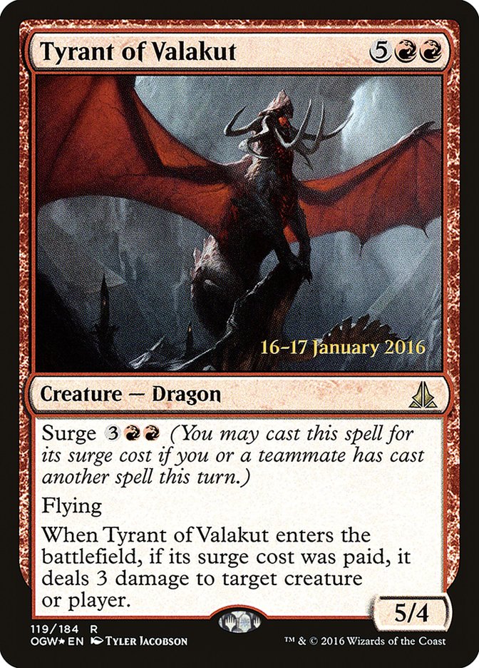 Tyrant of Valakut [Oath of the Gatewatch Prerelease Promos] | Impulse Games and Hobbies