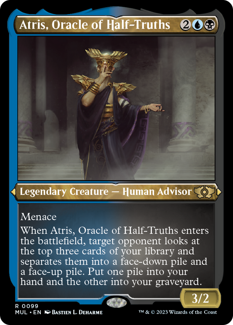 Atris, Oracle of Half-Truths (Foil Etched) [Multiverse Legends] | Impulse Games and Hobbies