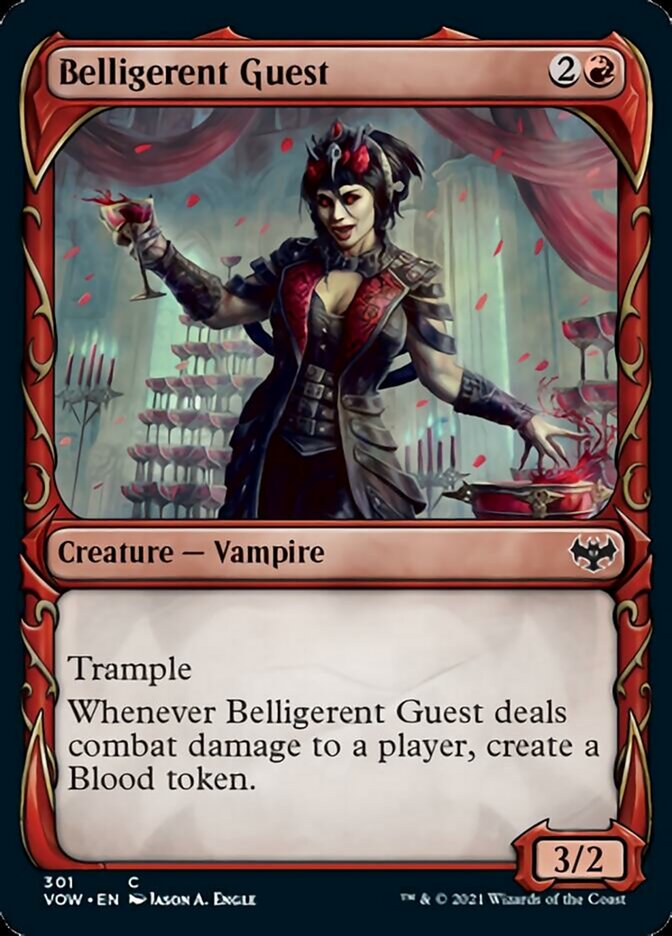 Belligerent Guest (Showcase Fang Frame) [Innistrad: Crimson Vow] | Impulse Games and Hobbies