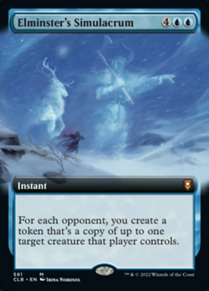 Elminster's Simulacrum (Extended Art) [Commander Legends: Battle for Baldur's Gate] | Impulse Games and Hobbies