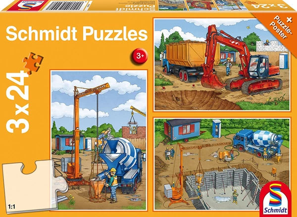Puzzle: Child 3x24 Construction Work Ahead | Impulse Games and Hobbies