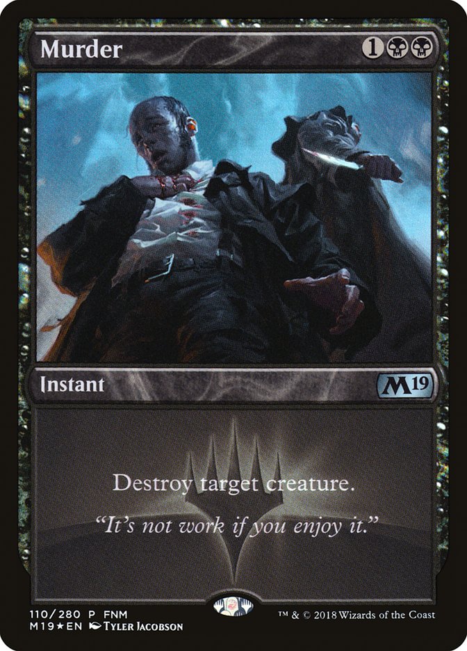 Murder (FNM) [Core Set 2019 Promos] | Impulse Games and Hobbies