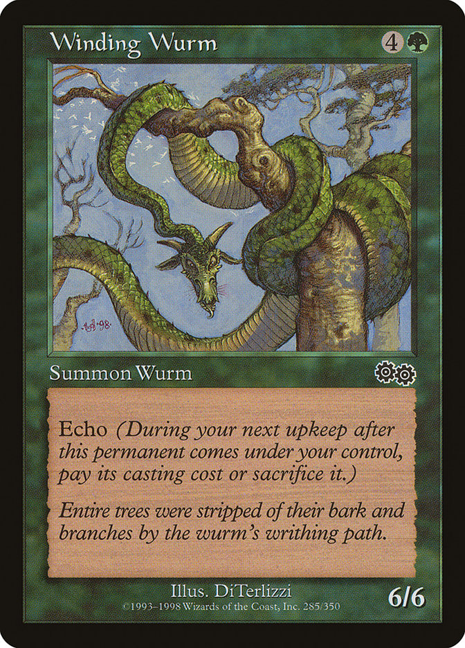 Winding Wurm [Urza's Saga] | Impulse Games and Hobbies