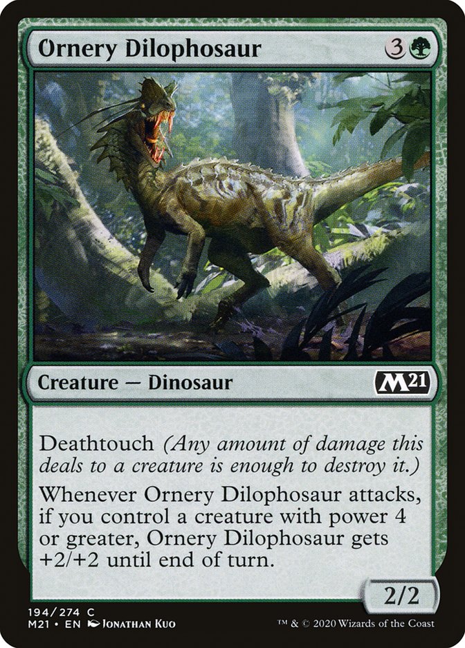 Ornery Dilophosaur [Core Set 2021] | Impulse Games and Hobbies