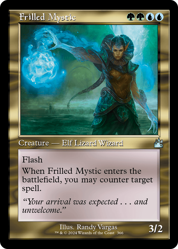 Frilled Mystic (Retro Frame) [Ravnica Remastered] | Impulse Games and Hobbies