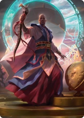 Teferi, Who Slows the Sunset Art Card [Innistrad: Midnight Hunt Art Series] | Impulse Games and Hobbies