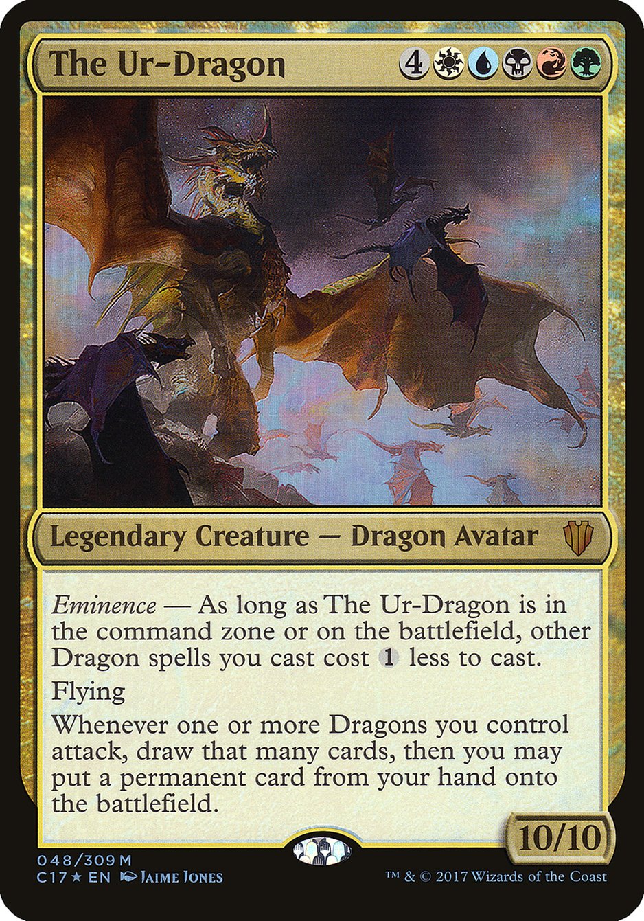 The Ur-Dragon (Oversized) [Commander 2017 Oversized] | Impulse Games and Hobbies