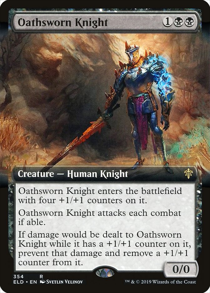 Oathsworn Knight (Extended Art) [Throne of Eldraine] | Impulse Games and Hobbies