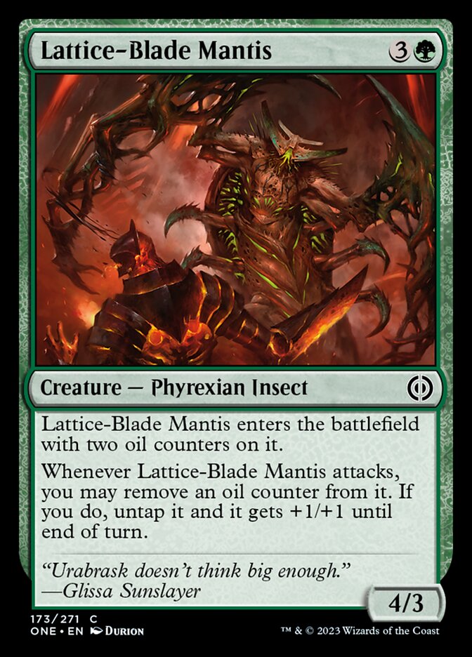 Lattice-Blade Mantis [Phyrexia: All Will Be One] | Impulse Games and Hobbies